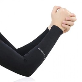 Fashion Ice Silk UV Sun Protection Cooling Arm Sleeves Size/Fingerless - Pink 15ea