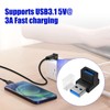 Gbformat USB to USB 3.1 Angled Connector 90 Degree Adapter