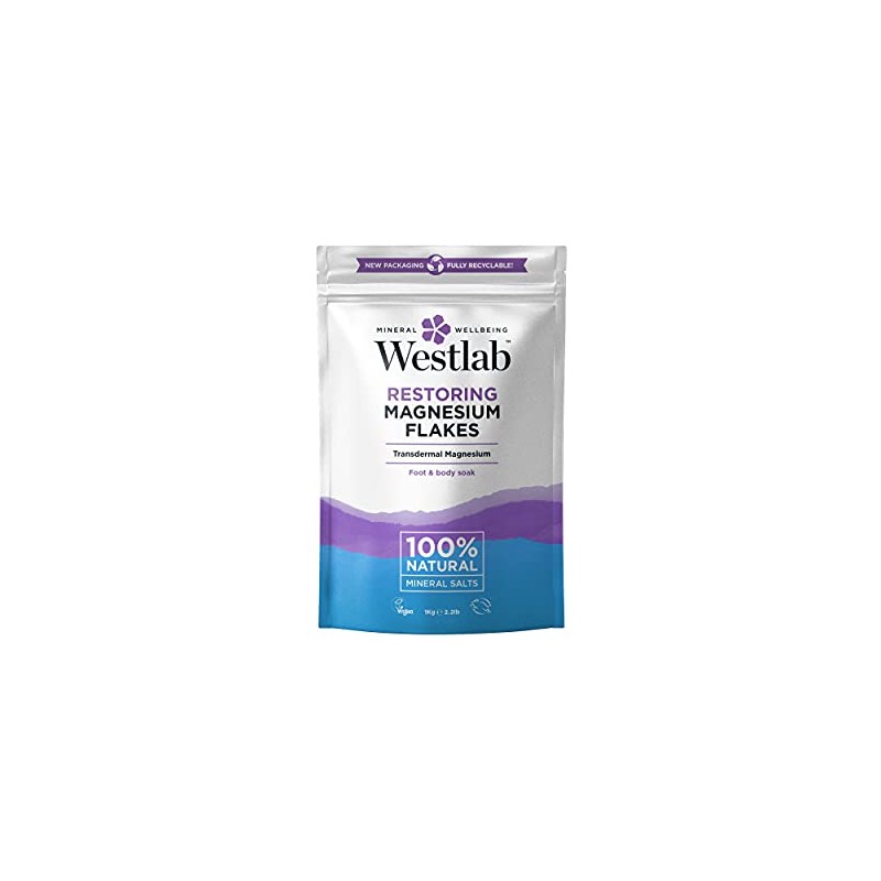 Westlab Magnesium Flakes | RESTORING Magnesium Chloride Bath Flakes |
