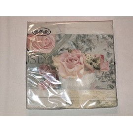 20 Napkins, Roses, Vintage Style, Belle Fleurs de Paris, Rose 340211