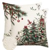 RABUSOFA Christmas Pillow Covers 16x16 Inch,Outdoor Christmas Tree Decorative Throw