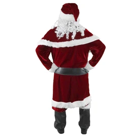 Men’s Santa Costume Set Christmas 12pcs Deluxe Velvet Adult Santa Claus Suit