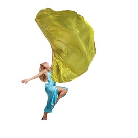 2 Set 55" Praise Dance Worship Flags with Scalable Rod Semicircle Worship Angel Wing Flag for Dance Church