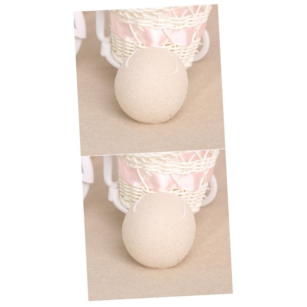 Minkissy 2pcs Facial Sponges Bamboo Charcoal Face Exfoliator Sponge for