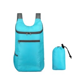 SIPYTOPF Foldable Backpack,20L Lightweight Waterproof Travel Hiking Backpack for Outdoor Sports Camping Daypack Bag (Lake blue)