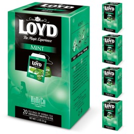 LOYD - HORECA Peppermint Tea - 4 x 20 Individually Packed Tea Bags, Premium Quality, High-Quality Mint Tea for Catering, Hotel & Restaurant, Refreshing & Aromatic - 4 x 40 g