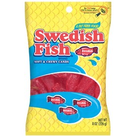 Swedish Fish AquaLife Soft and Chewy Candy, 7.2-Ounce Bags (Pack of 12)