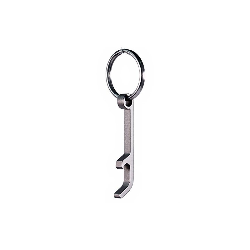 Xthel Ultra-Lightweight Titanium Keychain Bottle Opener with Key Ring |