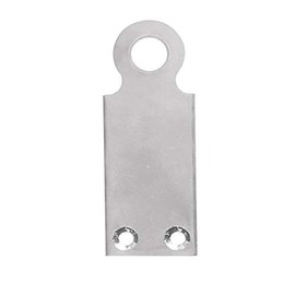 Flat Padlock Eye, Extra Large, 10/Pack,Silver