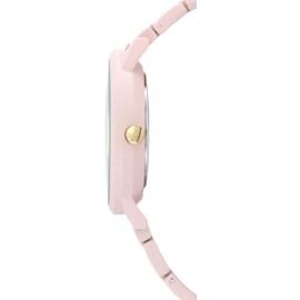 Nine West NW/2782 - Reloj de pulsera de goma para mujer, Rosado, NW/2782FLLP