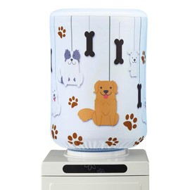 5 Gallon Water Dispenser Barrel Dust Proof Cover, High Stretchy Fabric Water Bucket Protector Covers, Reusable Elastic Protective Water Bottle Cover Suit for Home, Hotel and Restrant (Dog)