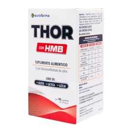 Thor Suplemento Alimenticio Hmb Libre Gluten Lactosa Azucar Comprimidos 1248