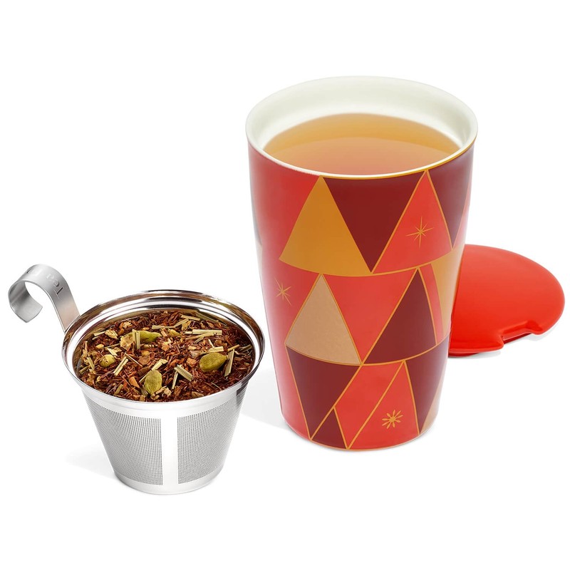 Tea Forte Kati Cup Warming Joy, Ceramic Tea Infuser Cup