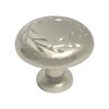 25 Pack Satin Nickel Leaf 1-1/4" (32mm) Diameter Kitchen Cabinet