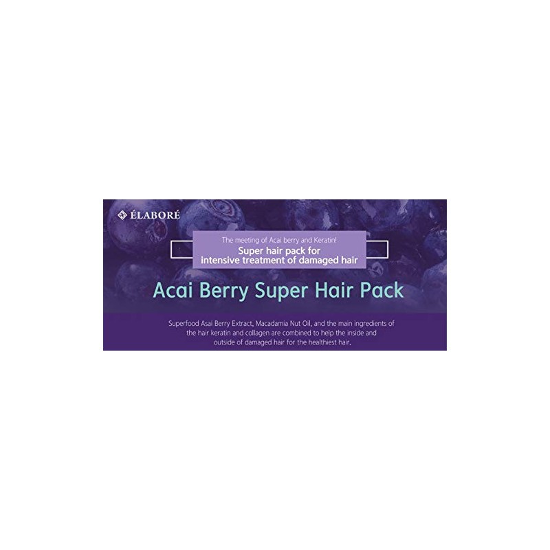 Elabore Acai Berry Super Hair Pack 33.80fl.oz/ 1000ml