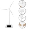 Solar Powered Wind Mill Model Desktop Decor Craft Kids Children