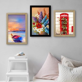 SESEAT 16x24 Frame Black, Display Pictures 16x24 without Mat, Photo Frames Wall Gallery, 1 Pack