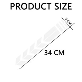 Adunsiaoto 3 Pieces Motorcycle Front Fender Stickers, Motorbike Waterproof Reflective Stripes Decals, Cool Stylish Motorcycle Sticker, Reflective Motorbike Fender Decals Decoration(White)