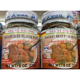 Por Kwan 4 Jar, 8oz Por Kwan Natural Beef flavor Paste Bouillon Soup Paste Gia Vi Nau Pho