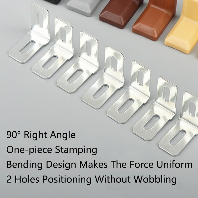 SagaSave L Corner Brackets, 10PCS Shelf Brackets, 90 Degree Right