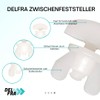 DELFRA 10 - Fermatenda universale per binari per tende, Ferma
