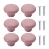 NAKUPENDA Pack of 6 Furniture Knobs, Round Ceramic Cabinet Drawer