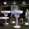 vaanshie Vacuum Sealed Margarita Glass with Lid (Lilac, Pack of