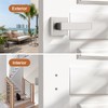Probrico 1 Pack Dummy Door Handle for Closets French Doors,Satin