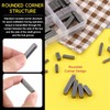 Hilitchi 144pcs 16 Sizes Carbon Steel Round Ended Feather Key