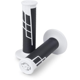 Pro Taper Clamp On Grips - 1/2 Waffle (White/Black)