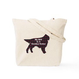 CafePress BFF Gordon Setter Tote Bag Reusable Natural Beige Canvas Shopping Bag