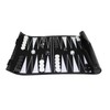 Black Travel Roll Up Backgammon Set 13 Inch