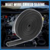 A ABSOPRO Fiberglass Heat Wire Shield Sleeve Heat High Temp