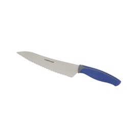 Farberware Soft Grip Serrated Chef Knife, 8-Inch, Navy
