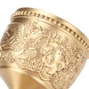 Gold Chalice Retro Embossed Style Thickened Brass Luxurious Elegant Luster