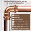 Copper Press Fittings,1/2 inch Copper Coupling 90 degree Elbow Coupling