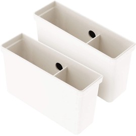 Onwon 2 Pieces Magnetic Marker Holder with 2 Compartments for Whiteboard - Pen Holder with Strong Magnet - Magnetic Dry Eraser Marker Organizer