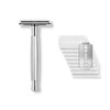 Störtebekker® Solingen Premium Safety Razor with Steel Handle Matte Silver