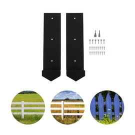 Fence Post Repair Kit, 2 Pack Heavy Duty Fence Post Anchor Double Support and Durable Material