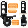 Chegulu 3" Storage Rack Caster Wheels, Storage Shelf Accessories Fit