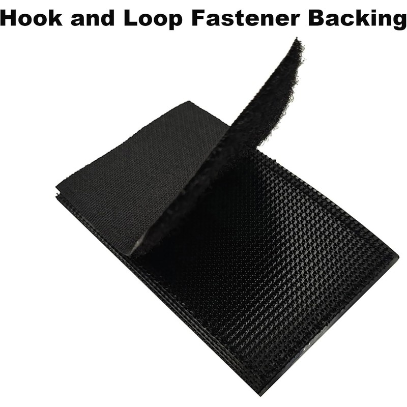 Armed Security Officer Reflective Patches with Hook and Loop Backing,