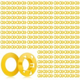 Threlaco 200 Pcs Polypropylene Bushings for 2x4" Metal Studs, 1.30" Hole Diameter, Protects Wire Insulation from Abrasion - Grommet Protector Allows for Smooth Wire Pulling