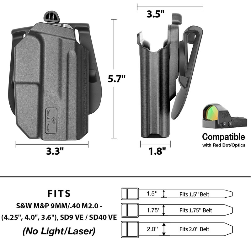 OWB Holster for M&P 9MM/.40 M2.0 & SD9 VE/SD40 VE,
