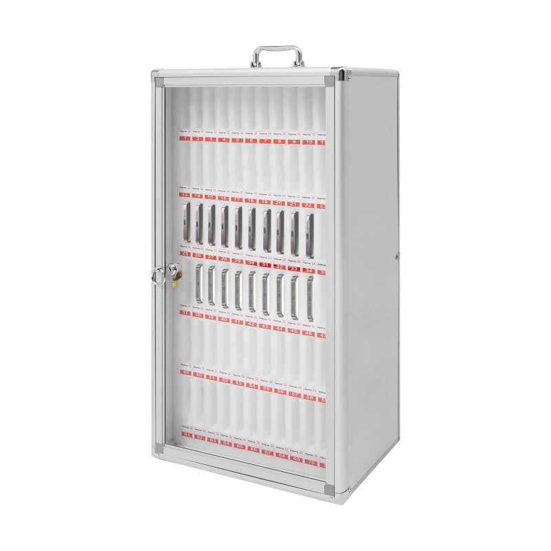 72 Slots Cell Phone Locker Portable Phone Storage Cabinet W/
