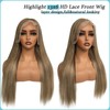 Ombre Brown 13X6 HD Lace Front Wigs Human Hair for