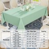 smiry Rectangle Table Cloth, Waterproof Anti-Scratch Polyester Tablecloth, Decorative Washable