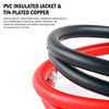 Cartman 4AWG 18-Inch Battery Inverter Cables Set, 4Gauge x 18"