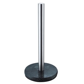 Paper Towel Holder Standing,XVL Paper Towel Roll Holder Countertop Extra Thick and Weighted Natural Marble Base, Green Base, SUS304 Stainless Steel Brushed Rod G368A