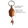 WOO MANTO 1 piece Buddha key ring made of wood,