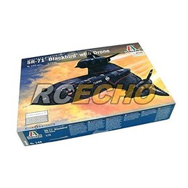 RCECHO® Italeri Aircraft Model 1/72 SR-71 Blackbird with Drone Scale Hobby 145 T0145 with 174; Full Version Apps Edition